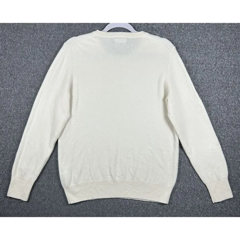 NAADAM The Original 100% Cashmere Crewneck Sweater - Off-White Ivory / Size L
